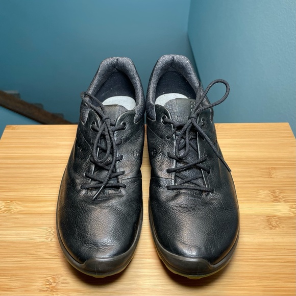 ECCO Mens BIOM Hybrid Yak Leather GORE-TEX Golf Shoes Black 42 8 8.5 Extra Width - Picture 6 of 14